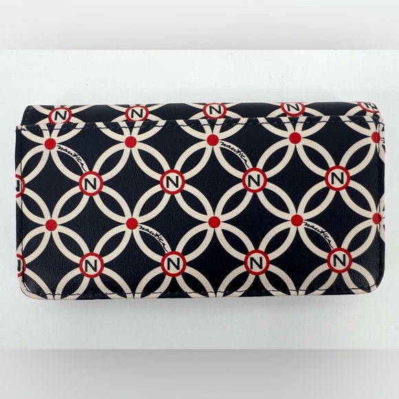 Nautica Slim Clutch Bifold Women’s Card Button Snap Wallet Coin Zipper NWOT - Picture 2 of 3